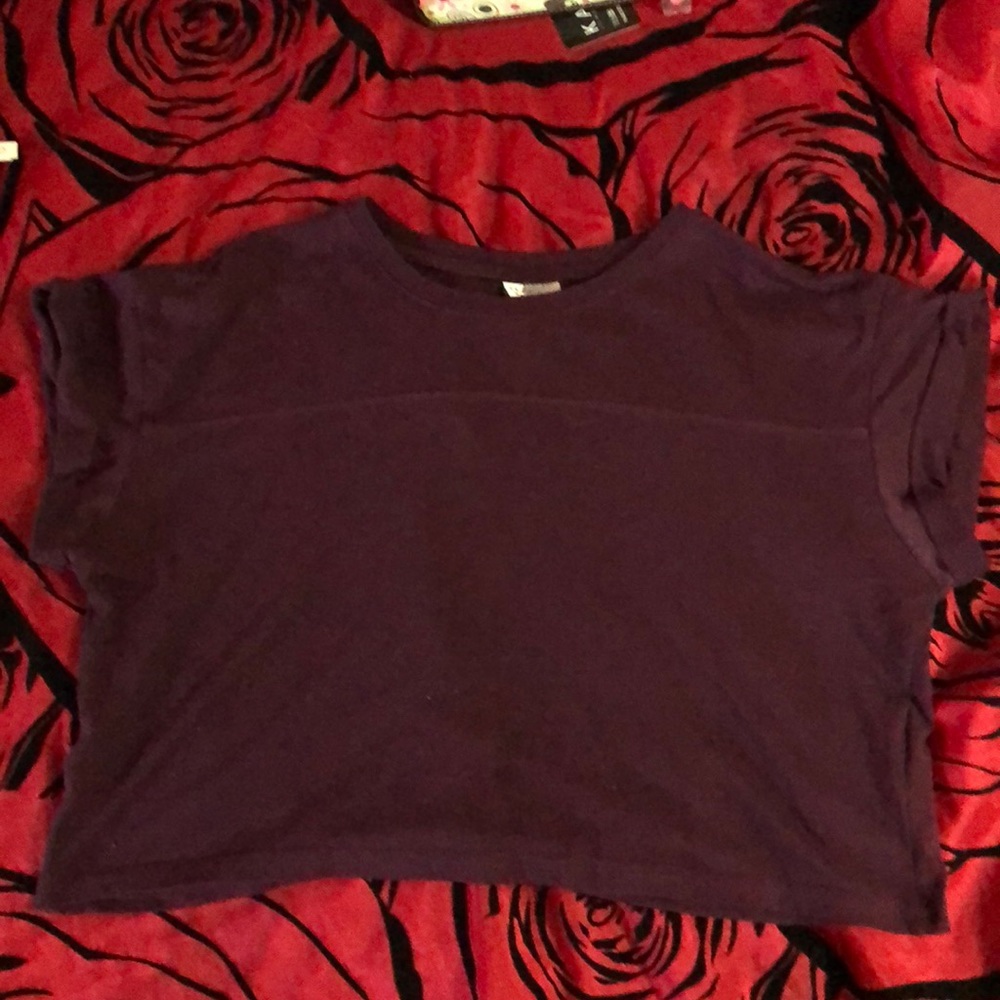 Burgundy crop top